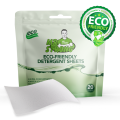 Innovative biodegradable and convenient travel laundry soap sheets for cloth washing